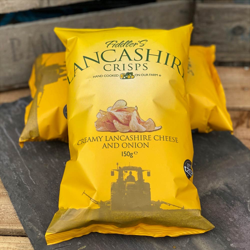 Lancashire Fiddlers Crisps Cheese and Onion