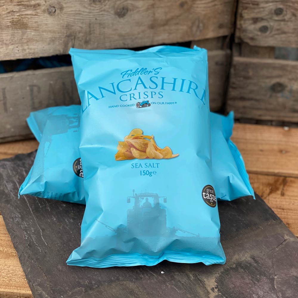 Lancashire Fiddlers Crisps Sea Salt